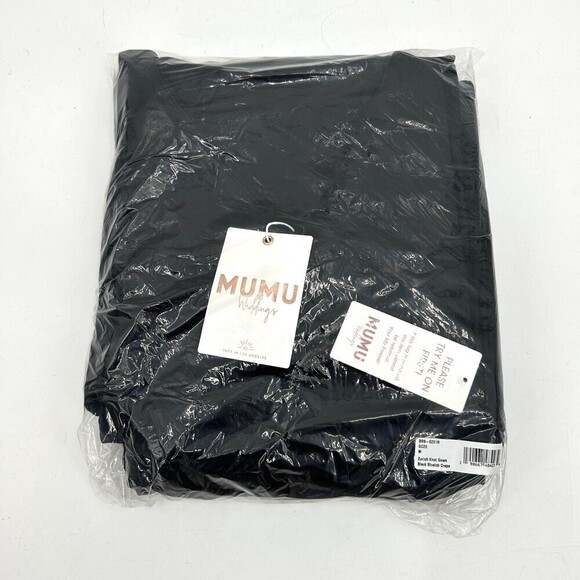 NWT SHOW ME YOUR MUMU Black Zurich Knot Bridesmaid Formal Dress Gown Medium - Picture 6 of 7